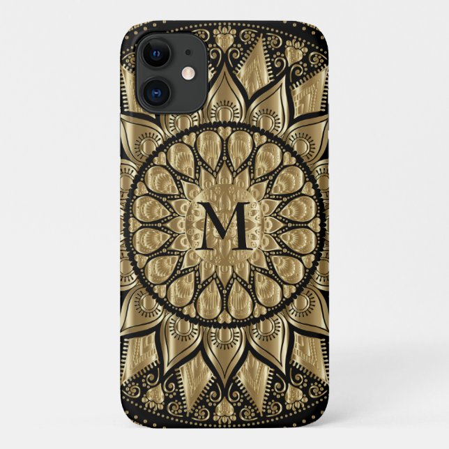 Floral Mandala Case-Mate iPhone Hülle (Rückseite)