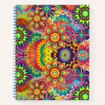 Floral Mandala Collage Psychedelic