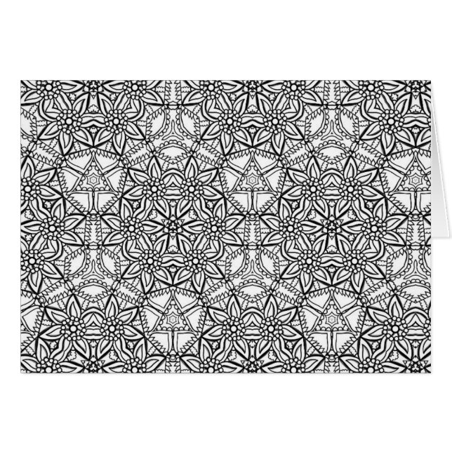 Floral Mandala Muster Geometrische Erwachsenenfarb (Vorderseite (Horizontal))