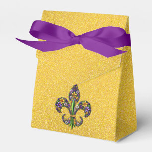 Floral Mardi Gras Lilie Geschenkschachtel
