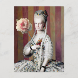 Floral Mask Diva Postkarte