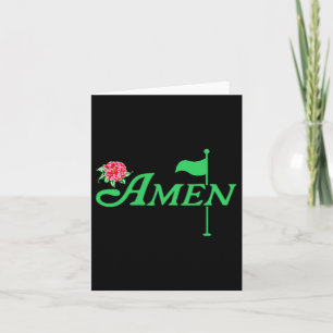 Floral Master Golfer Golf Lover Golf Blume Frauen Karte