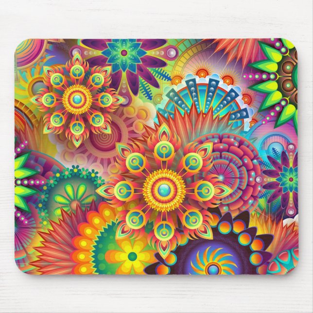 FLORAL - Maus-Pad Mousepad (Vorne)