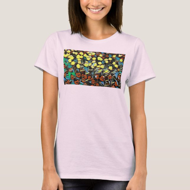 Floral-mehrfarbiges Shirt (Vorderseite)