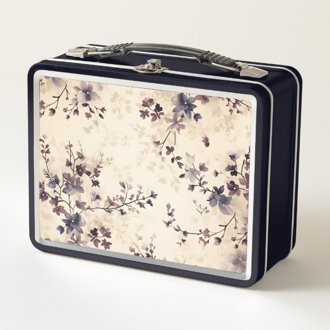 Floral Metal Lunch Box (Vorderseite)