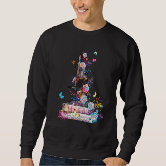 Floral Microscope Medical Laboratory Biology Micro Sweatshirt