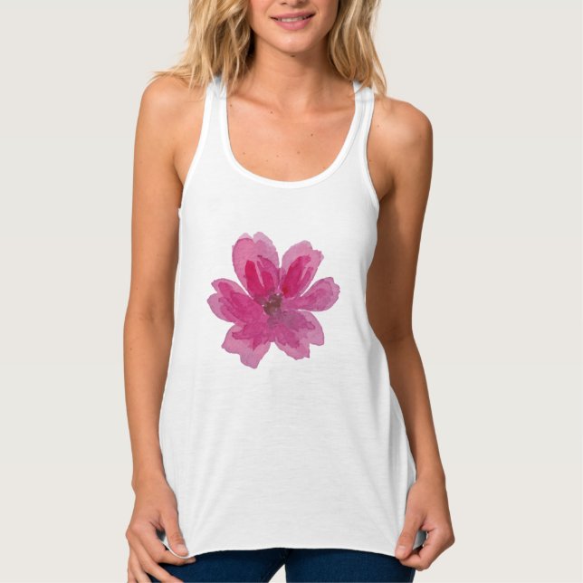 Floral Minimal Tank Top (Vorderseite)