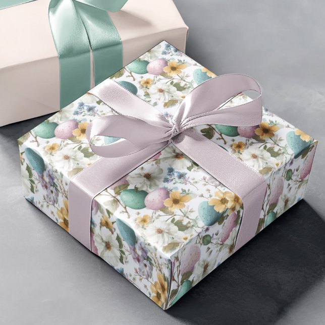 Floral Minimalist Eggs | Easter Wrapping Paper Geschenkpapier (Von Creator hochgeladen)