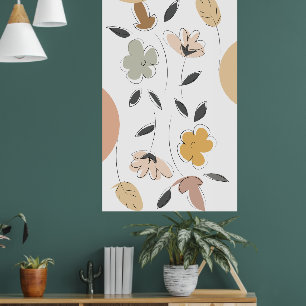 Floral-Minimalistisches Plakat