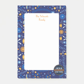 Floral Mitzvot Post-it Klebezettel