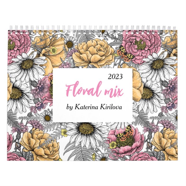 Floral mix Calendar Kalender (Titelbild)