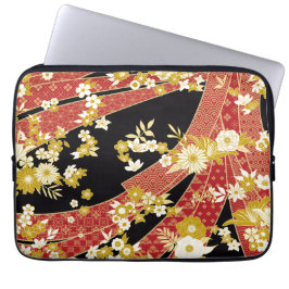 Floral Mix Kimono Pattern Laptopschutzhülle
