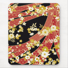 Floral Mix Kimono Pattern Mousepad