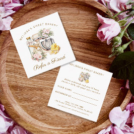 Floral Mixer Bäckerei Kochen Weiterempfehlen Empfehlungskarte