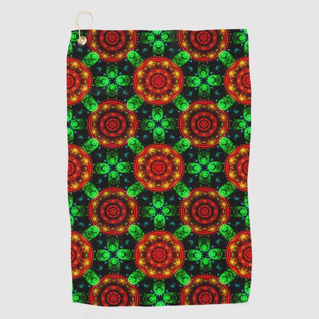 Floral Modern Boho Elegant Abstract Pattern #504 Golfhandtuch (Vorderseite)