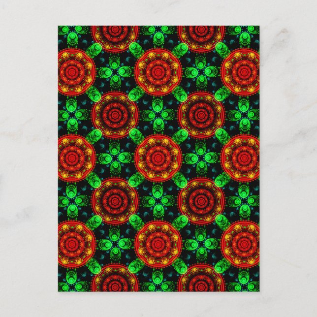 Floral Modern Boho Elegant Abstract Pattern #504 Postkarte (Vorderseite)
