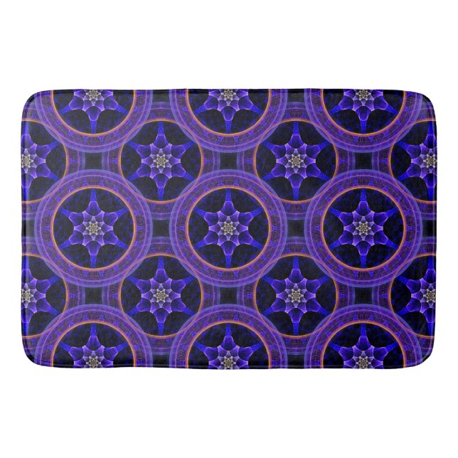 Floral Modern Boho Elegant Abstract Pattern #505 Badematte (Vorderseite)
