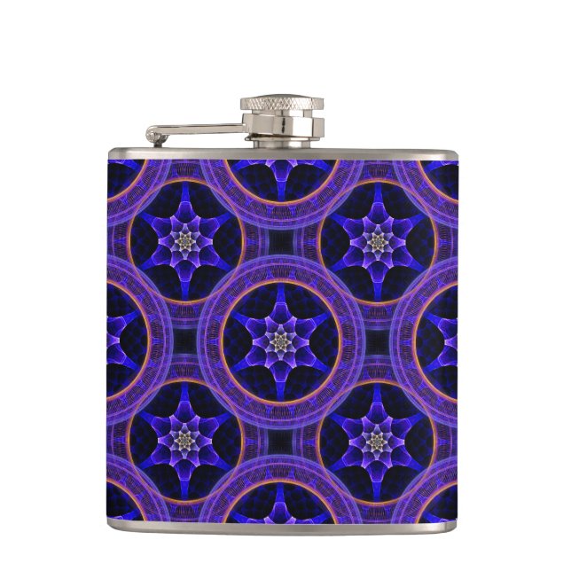 Floral Modern Boho Elegant Abstract Pattern #505 Flachmann (Vorderseite)