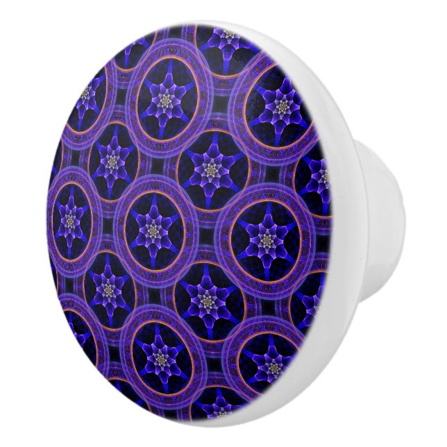Floral Modern Boho Elegant Abstract Pattern #505 Keramikknauf (Rechts)