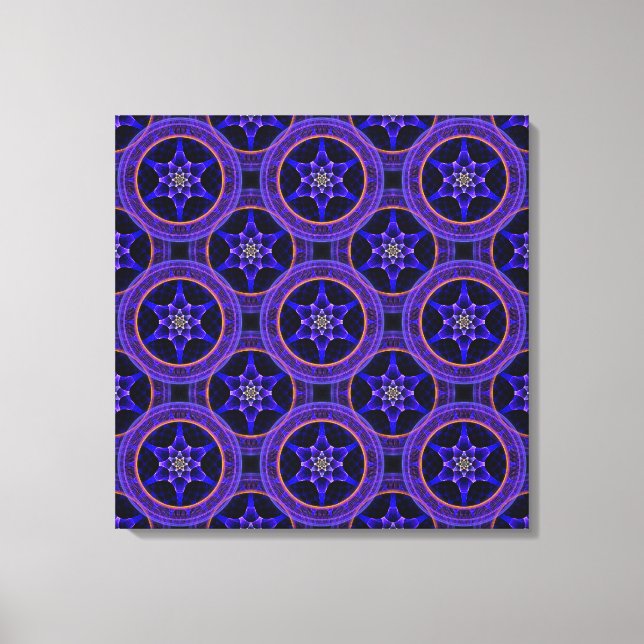 Floral Modern Boho Elegant Abstract Pattern #505 Leinwanddruck (Vorderseite)