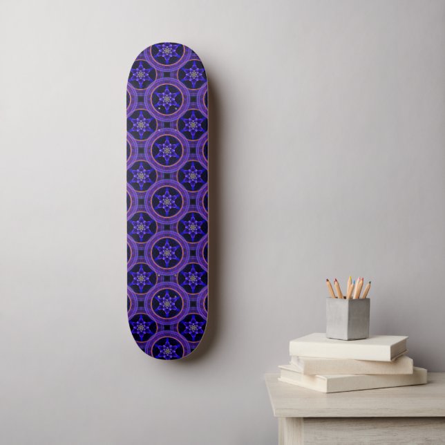 Floral Modern Boho Elegant Abstract Pattern #505 Skateboard (Wandkunst)
