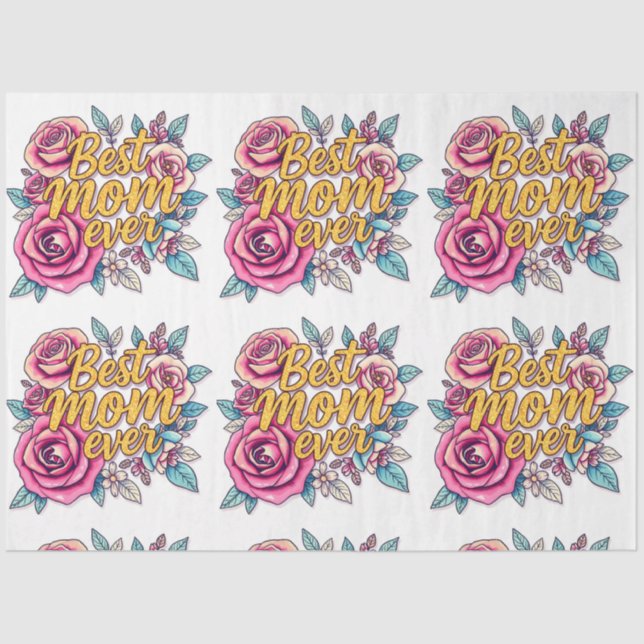 Floral Modern Luxus Geschenksammlung Seidenpapier (Vorderseite)