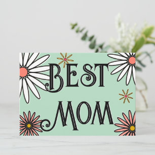 Floral Modern Mother Day Karte