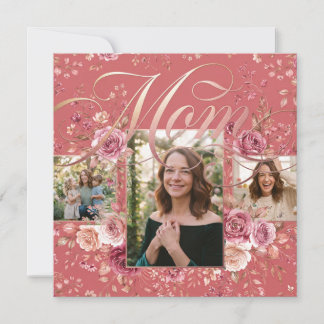 Floral Mom Photo Collage Design