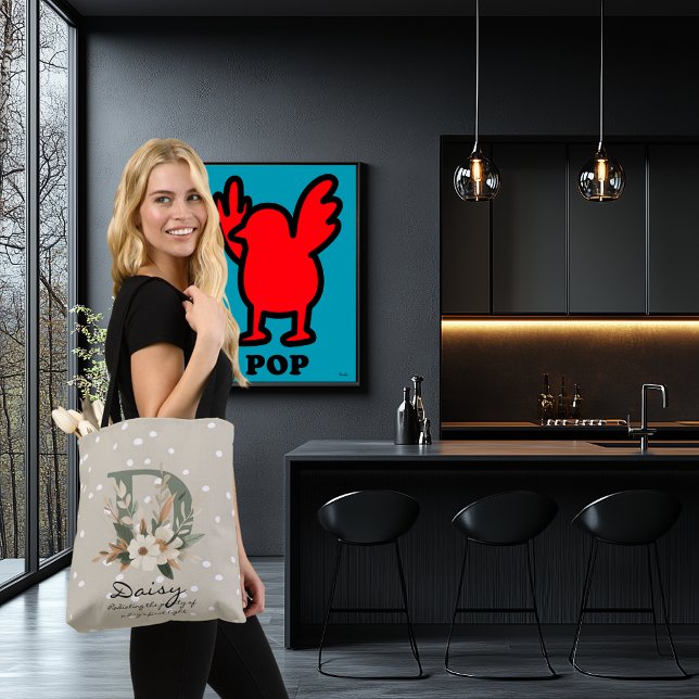 Floral Monogram D – Radiant Botanical Letter Art (Von Creator hochgeladen)