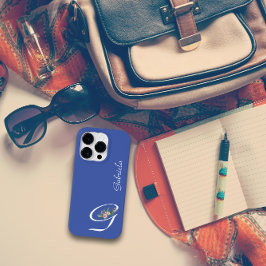 Floral Monogram G Retirement Case-Mate iPhone 14 Pro Hülle