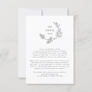 Floral Monogram Wreath Wedding Digital Enclosure Einladung