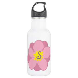 Floral Monogramm Edelstahlflasche
