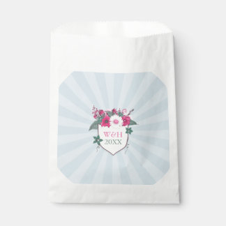 Floral-Monogramm Geschenktütchen