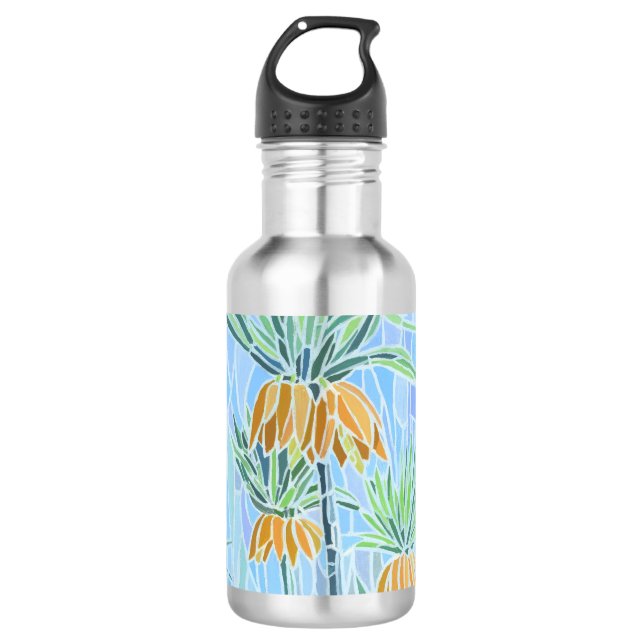 Floral Mosaik Trinkflasche (Vorderseite)