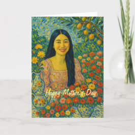Floral Mother Day Card Feiertagskarte