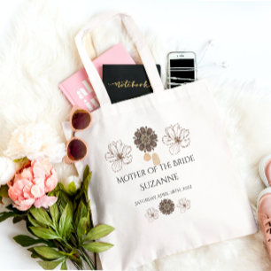 Floral Mother of the Bride Boho Wedding Tragetasche