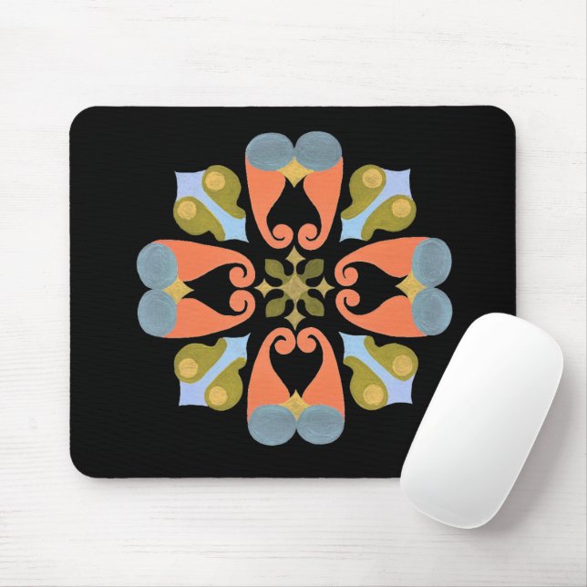 Floral Mouse Pad Mousepad (Mit Mouse)