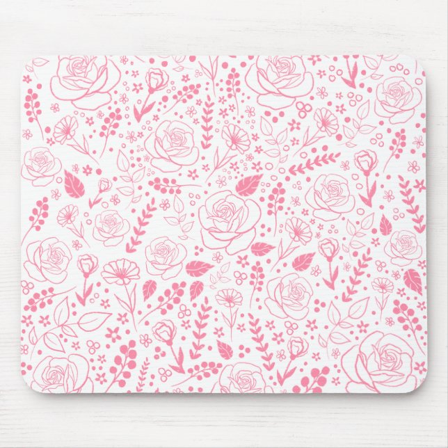 Floral Mouse Pad Mousepad (Vorne)