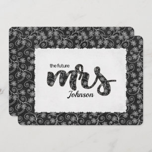 Floral Mrs. Brautparty Invite Einladung