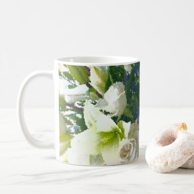 Floral Mug Kaffeetasse (Mit Donut)