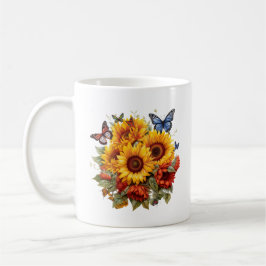 Floral Mug, Sunflower mug Kaffeetasse