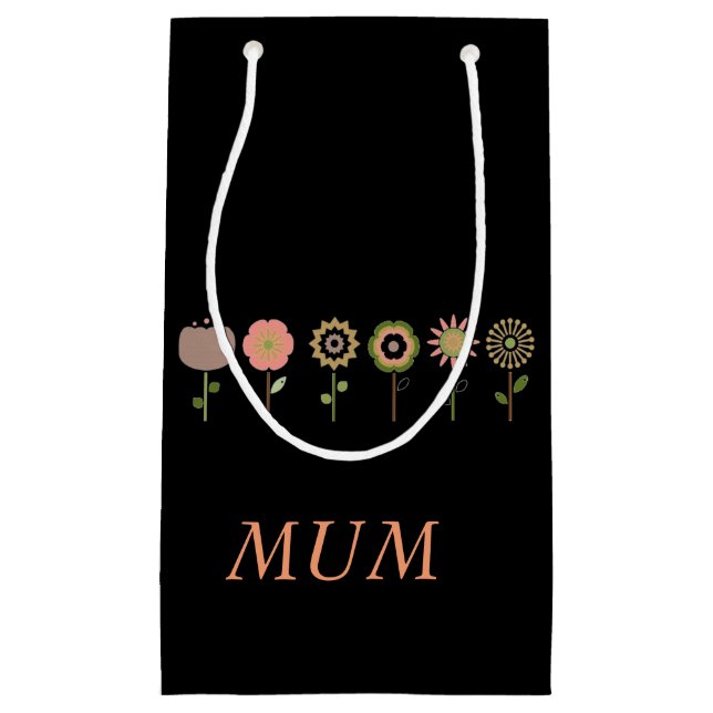 Floral Mum Geschenktasche Kleine Geschenktüte (Vorderseite)