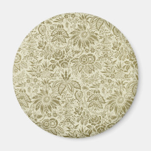 Floral Muster Antique Damask Paisley Magnet