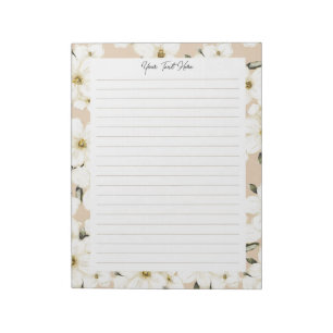 Floral Muster Daily Memo Notepad Notizblock