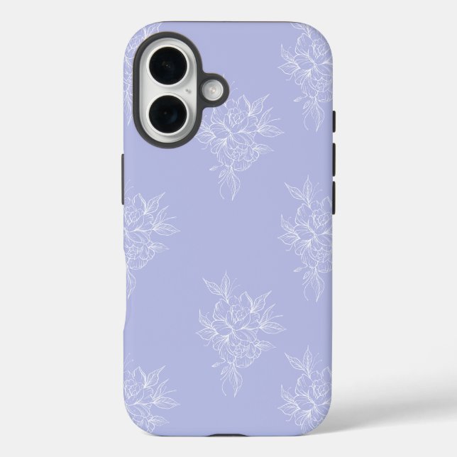 Floral Muster iPhone Case | Geschenk für sie (Rückseite)