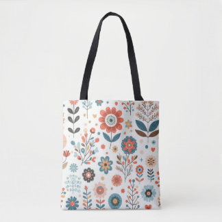 Floral Muster Tote Bag - Stilvolles Design