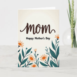 Floral Muttertagswünsche Karte