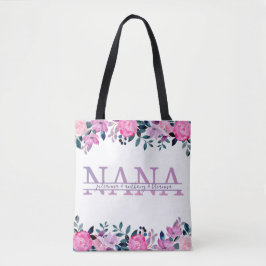 Floral Nana spaltet Monogram mit Enkelnamen