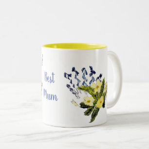 Floral Nature Best Mum Custom Zweifarbige Tasse