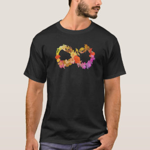 Floral Neurodiversity Unendlich Symbol Autismus Aw T-Shirt